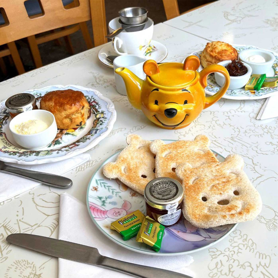 Tea at the Pooh Corner café