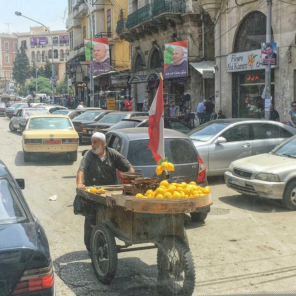 A lemon seller in Tripoli. Image: Felicity Spector