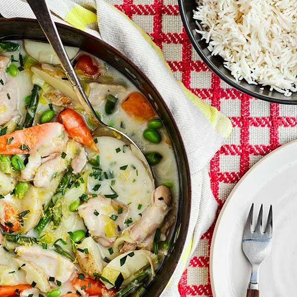 Zingy chicken casserole. Image: Mike English