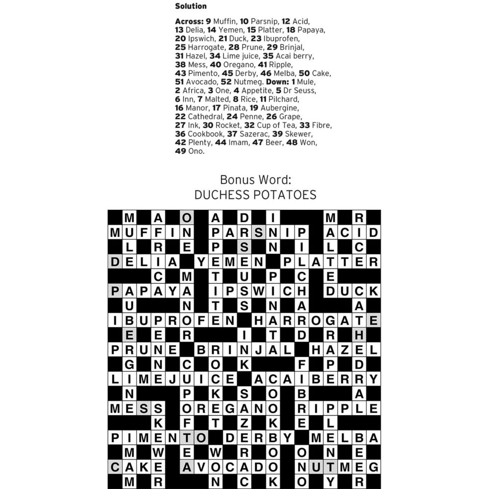 Crossword 6 answers