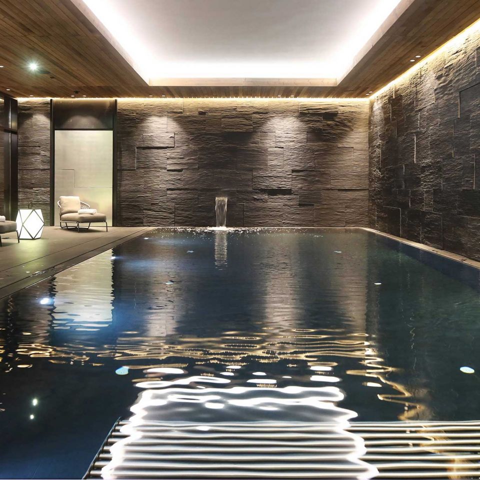 The hotel’s ‘beautiful underground pool’