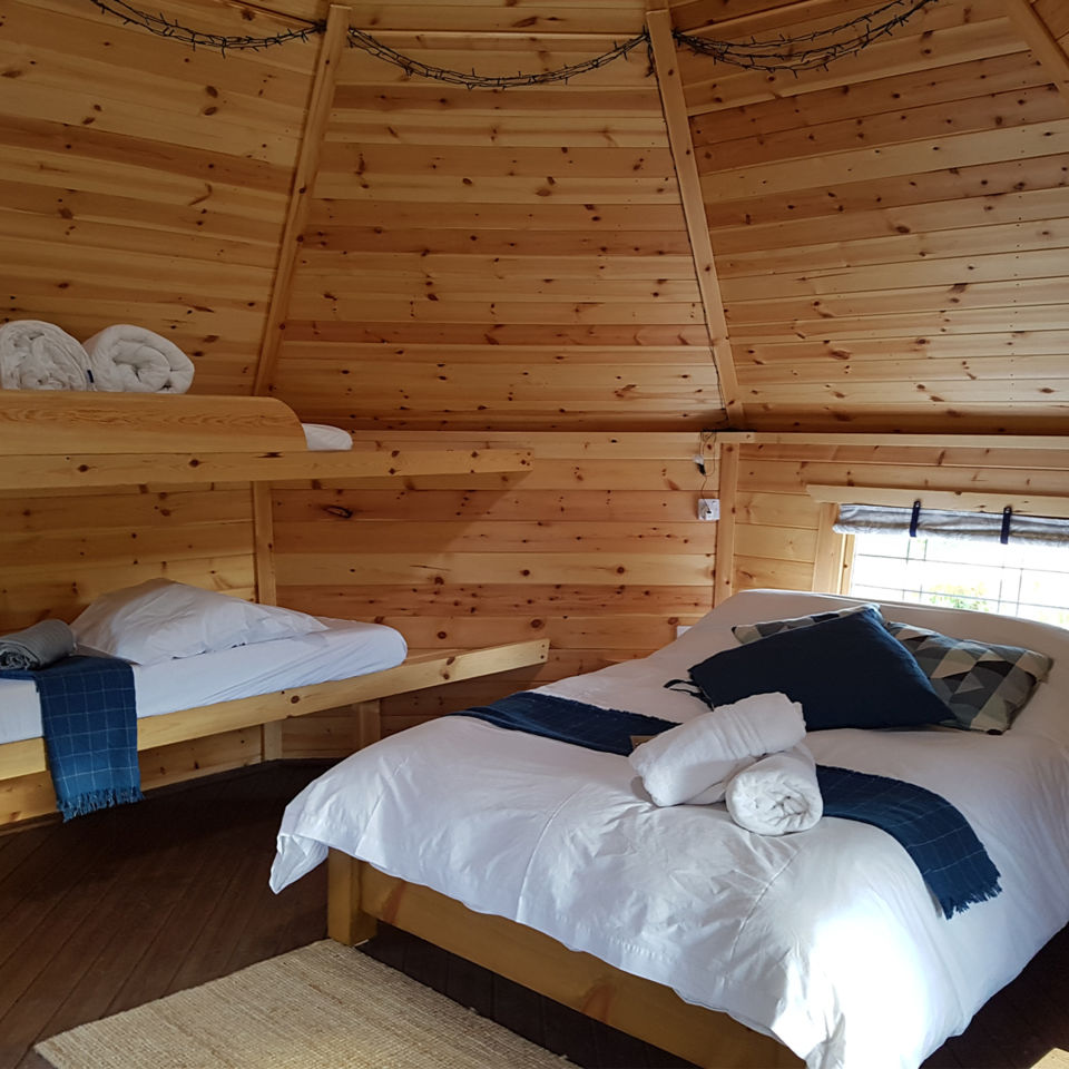 The cabins at Little Seed Field