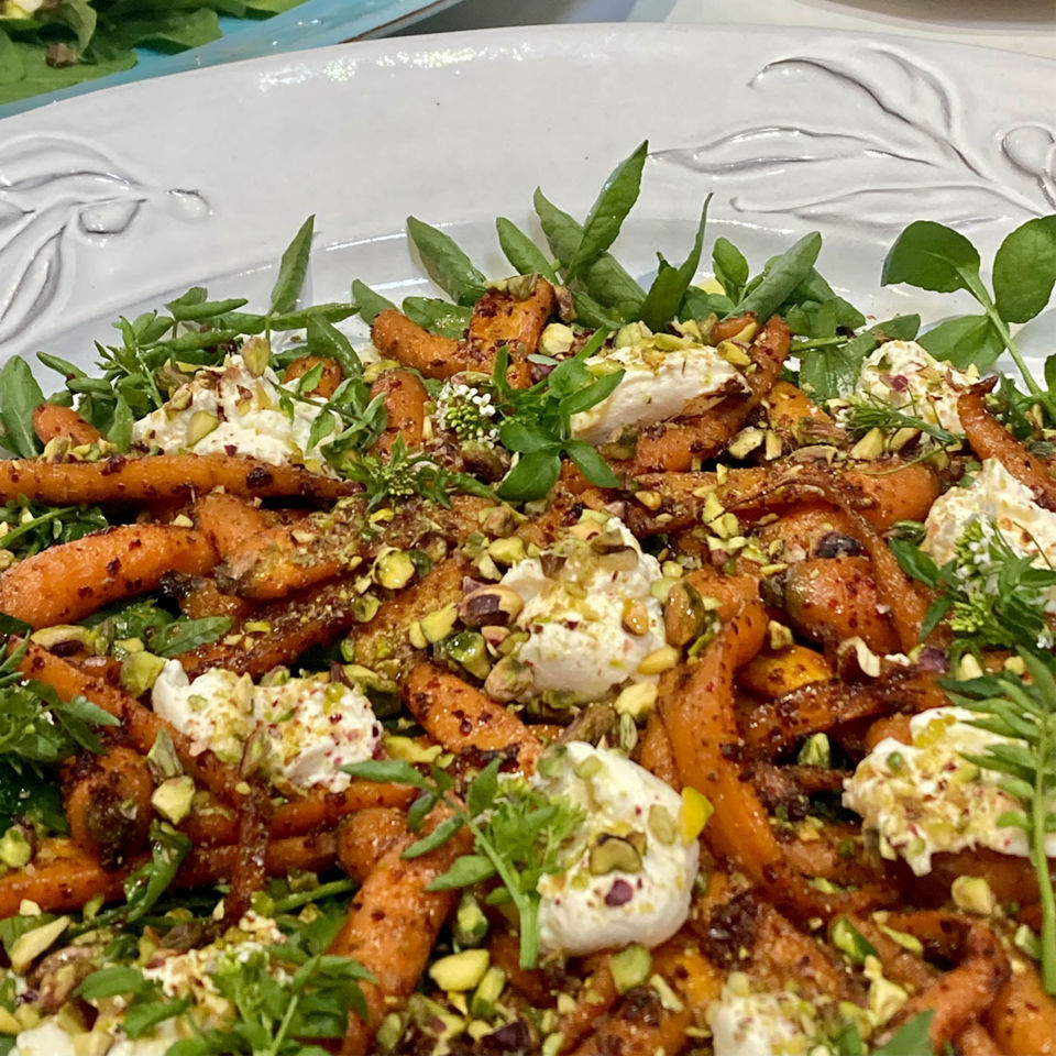 Rachel Allen’s roast carrots with labneh