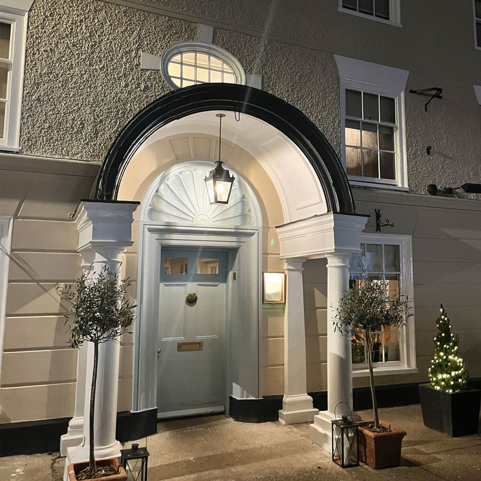 The Georgian entrance to The Suffolk