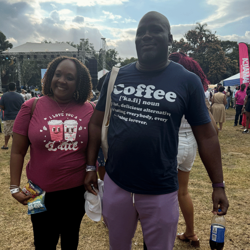 Enjoying the festival