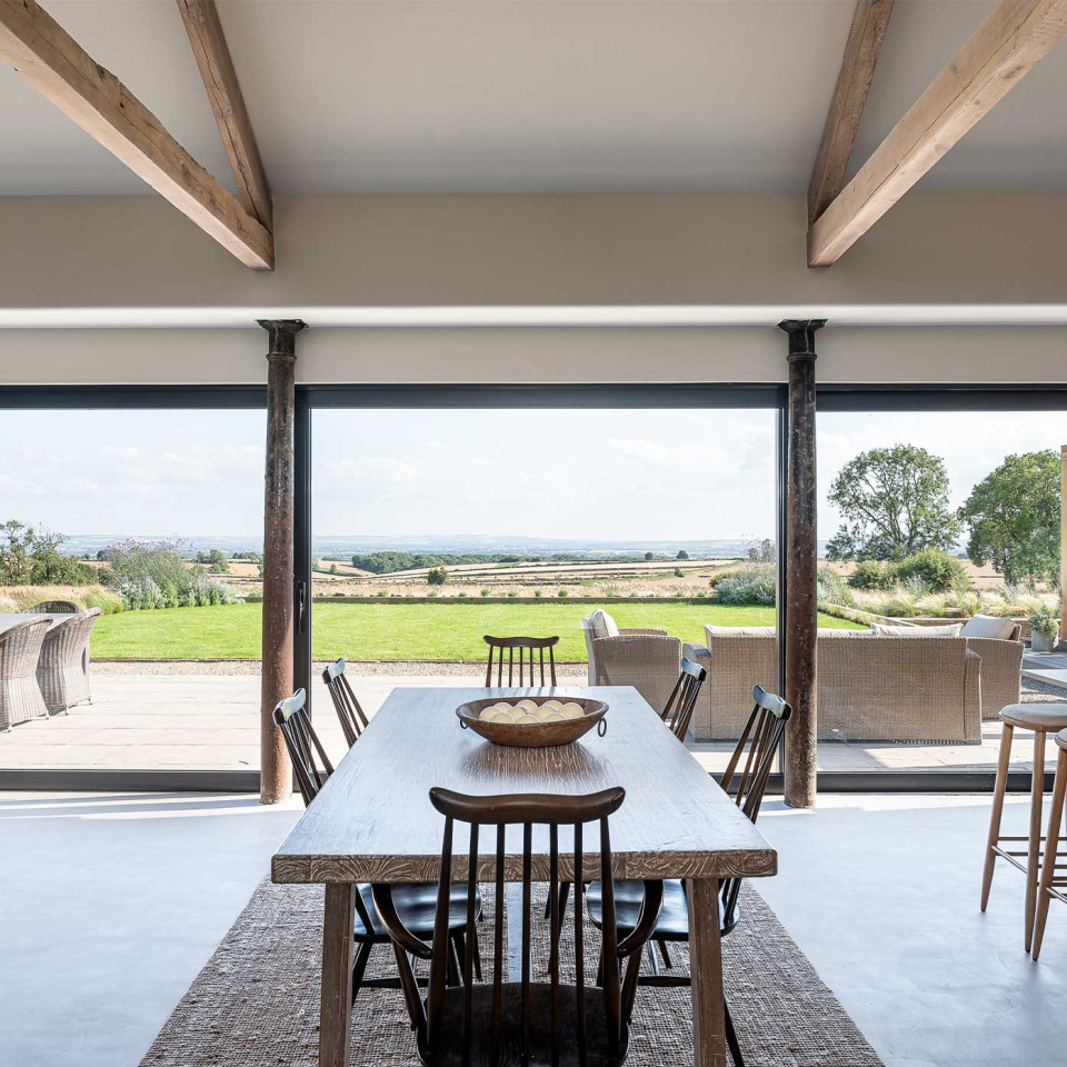 The interior at South Range Barn 