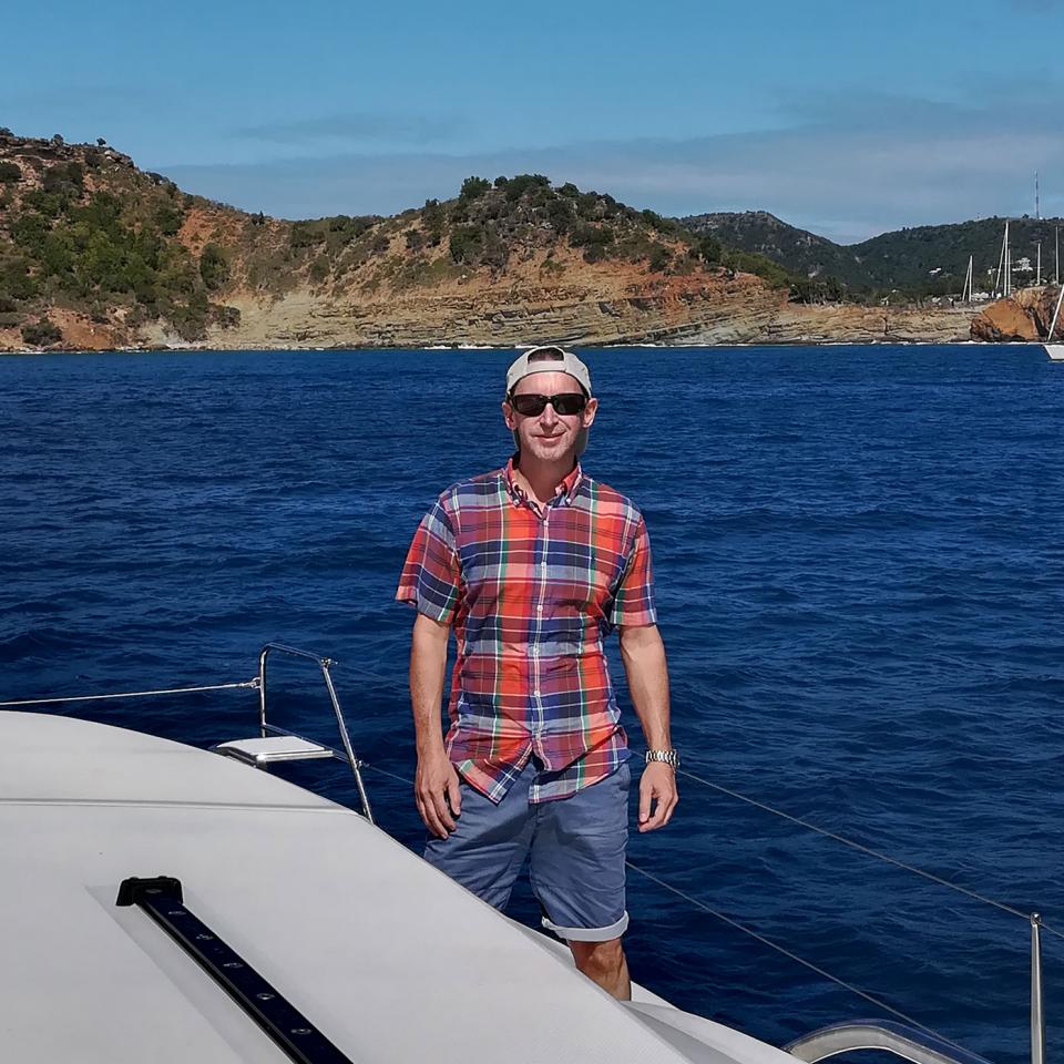 Simon on deck