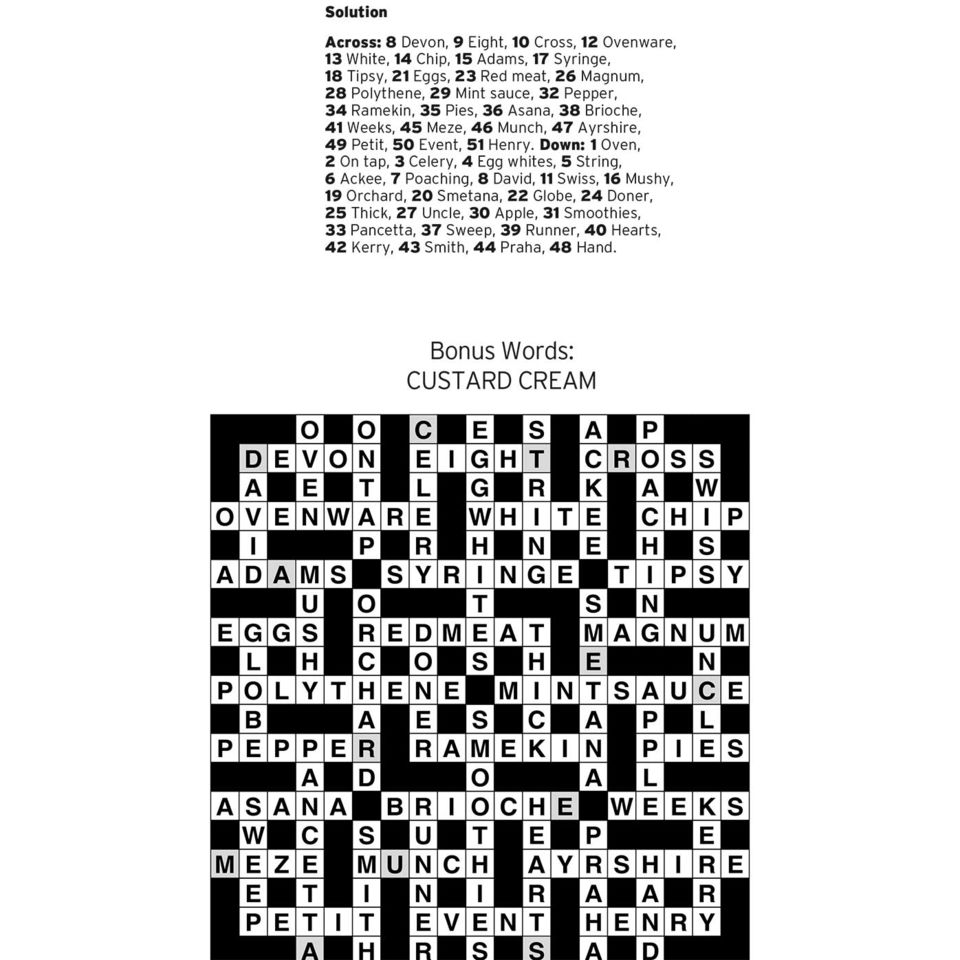 Crossword 7 answers