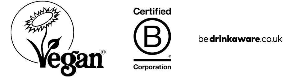 Bcorp_Vegan_Drinkaware_logos