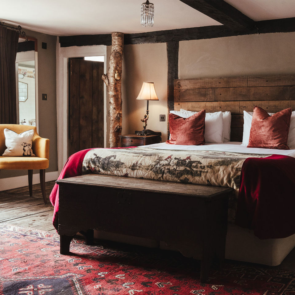 A cosy bedroom at The Bell