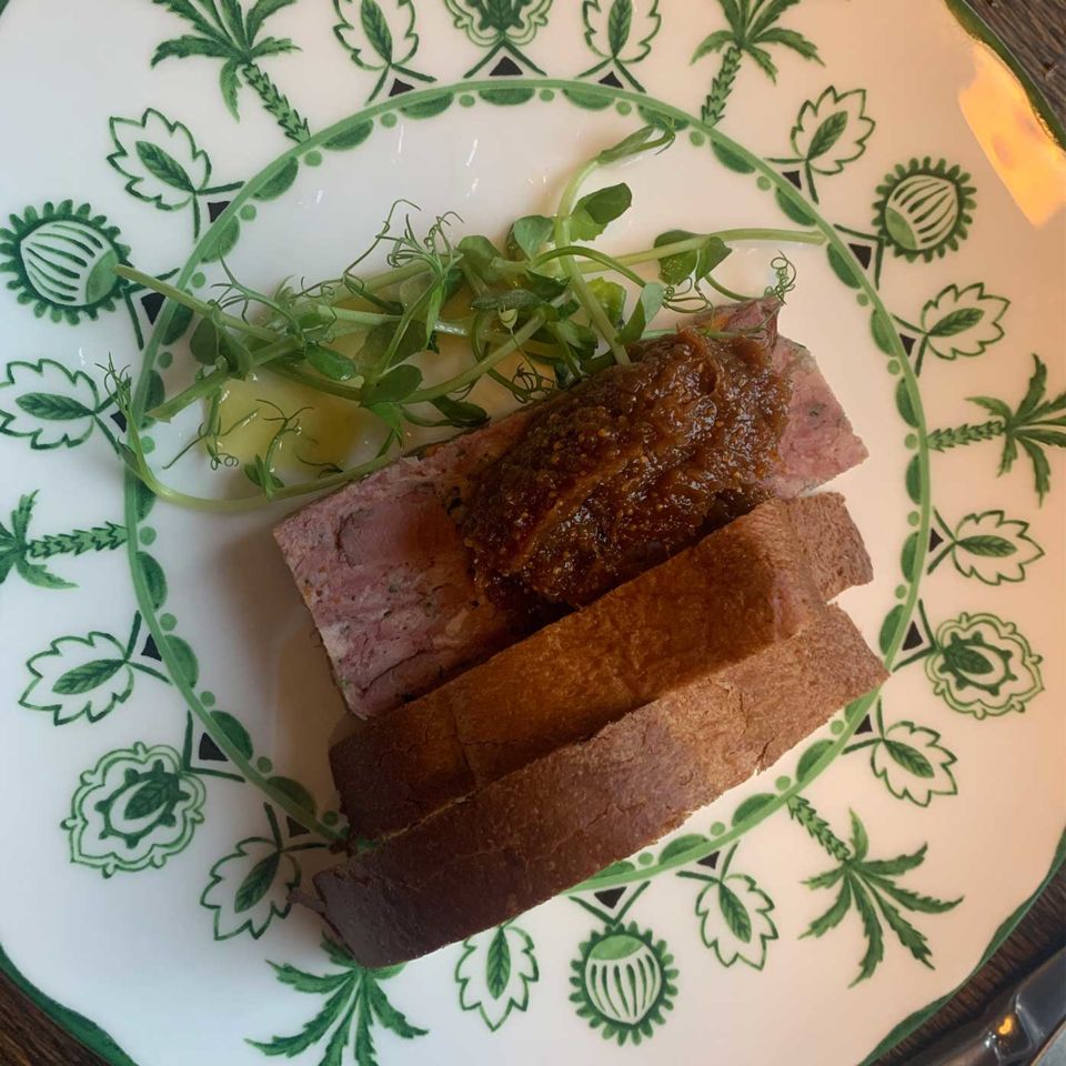 The smoked duck and ham terrine