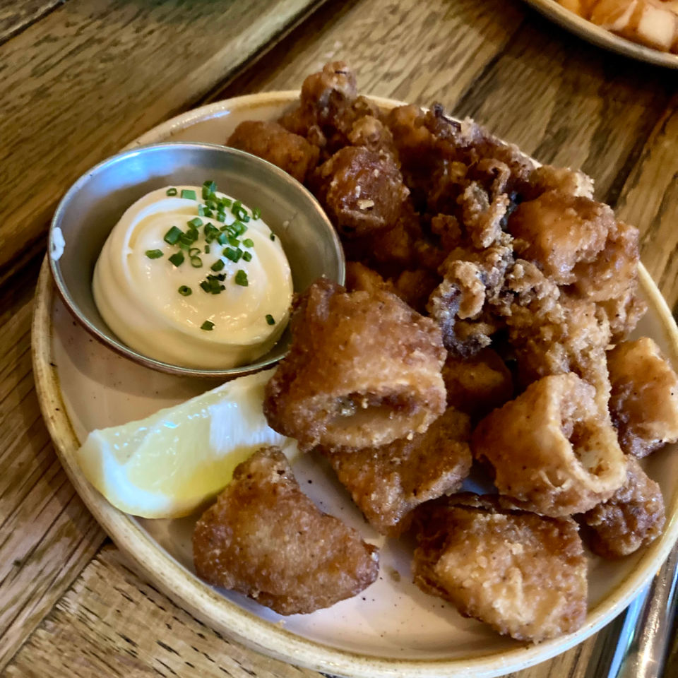 Crunchy obligatory calamares at Camino, Farringdon