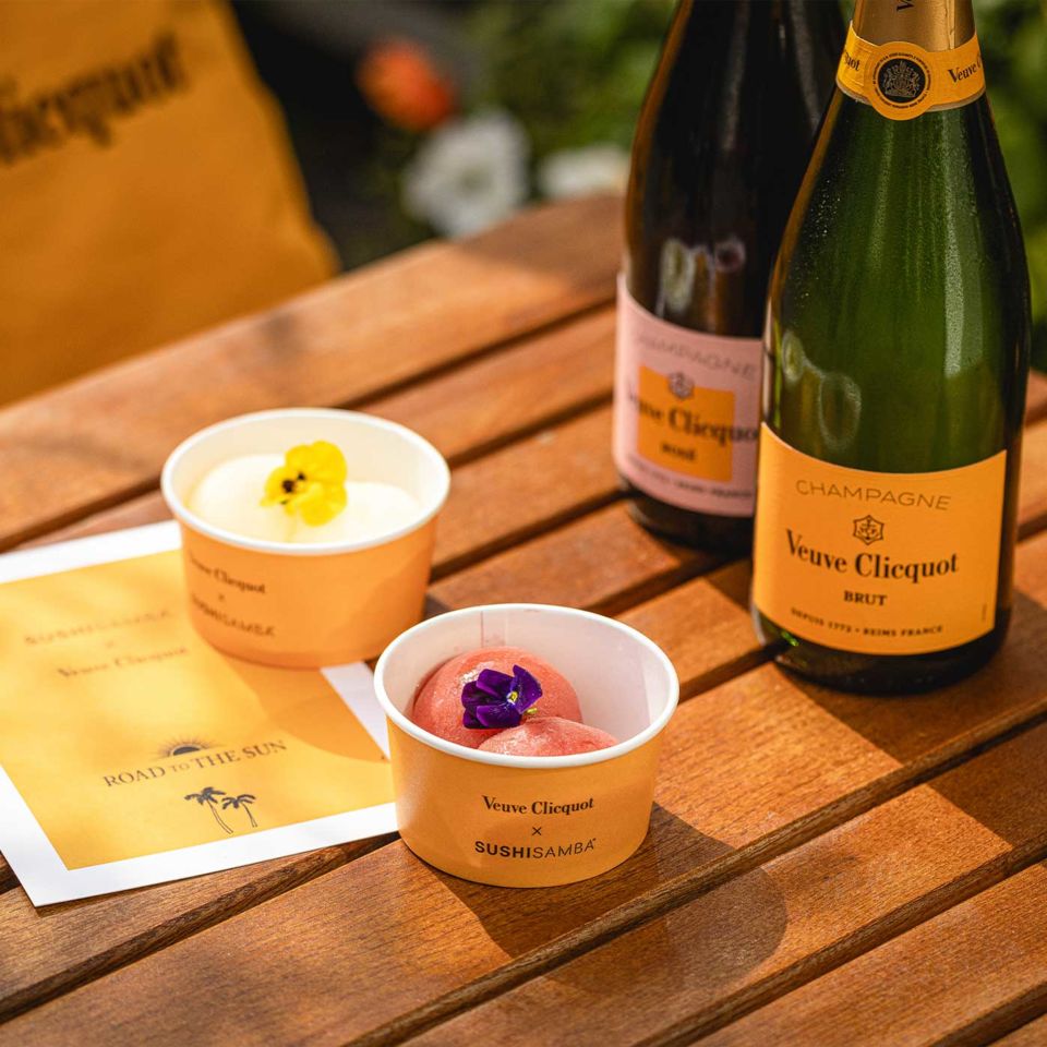 SUSHISAMBA x Veuve Clicquot's Champagne sortbets