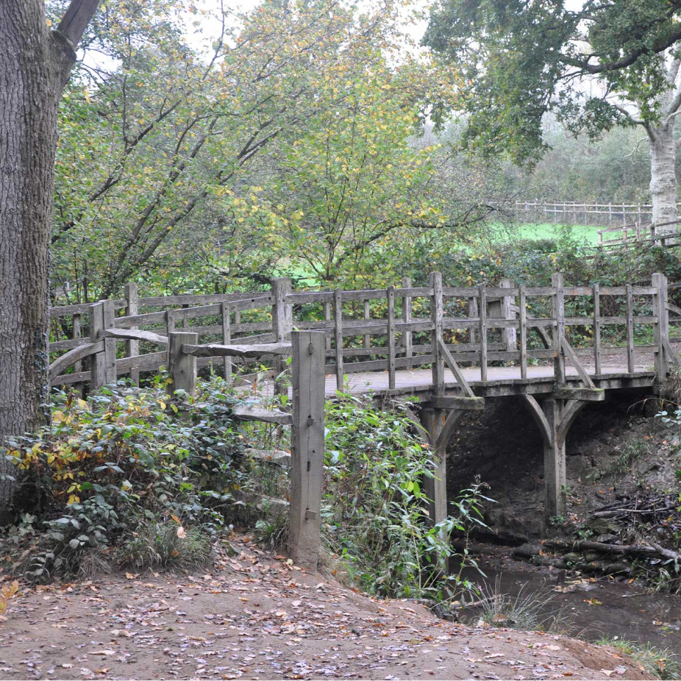 The ‘Pooh Sticks Bridge’ in Ashdown Forest