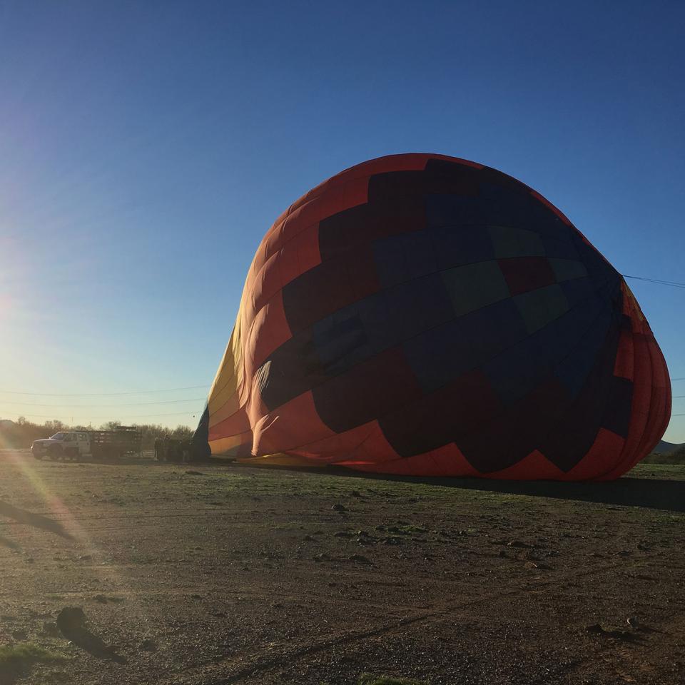 Getting 'up, up and away' on a sunrise hot-air balloon ride