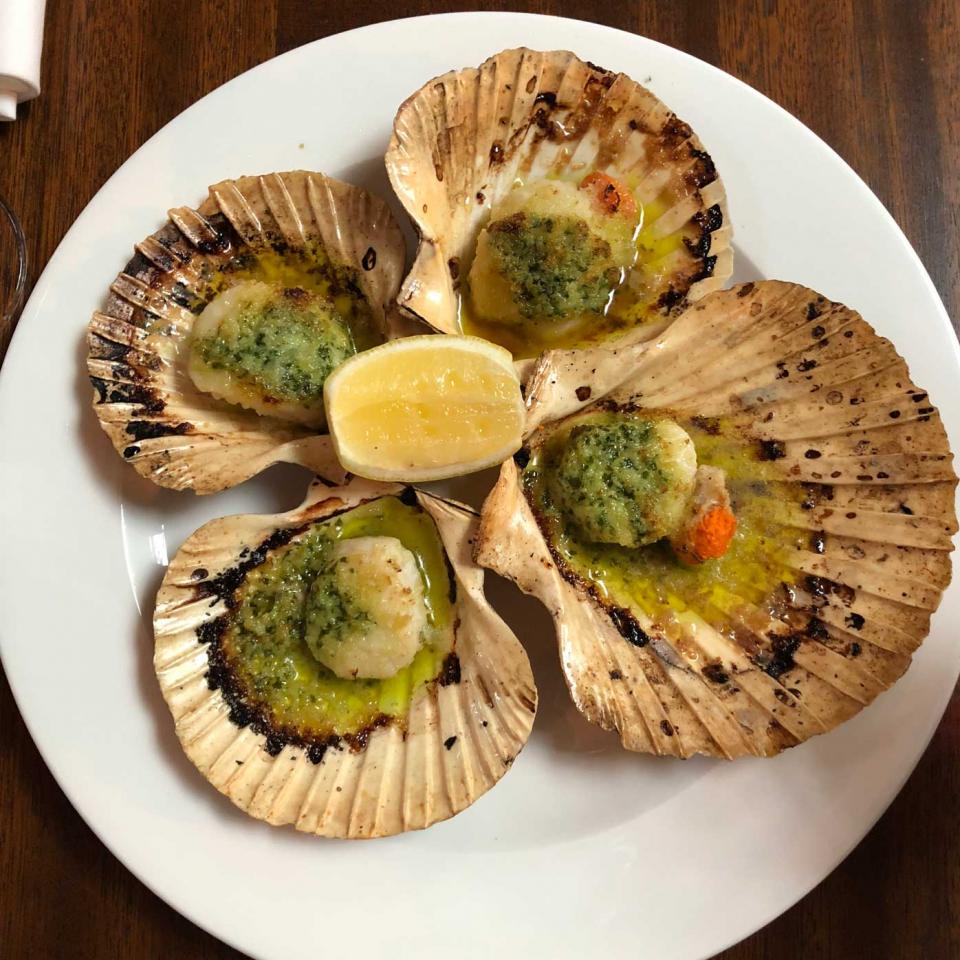 Hand-dived scallops