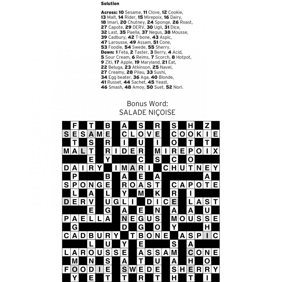 Crossword 5 answers