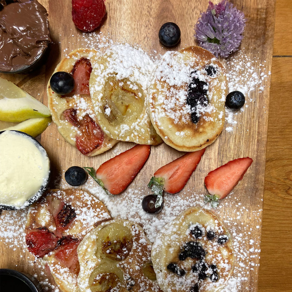 Pancakes at the Cosy Cafe on the Kinsale food tour