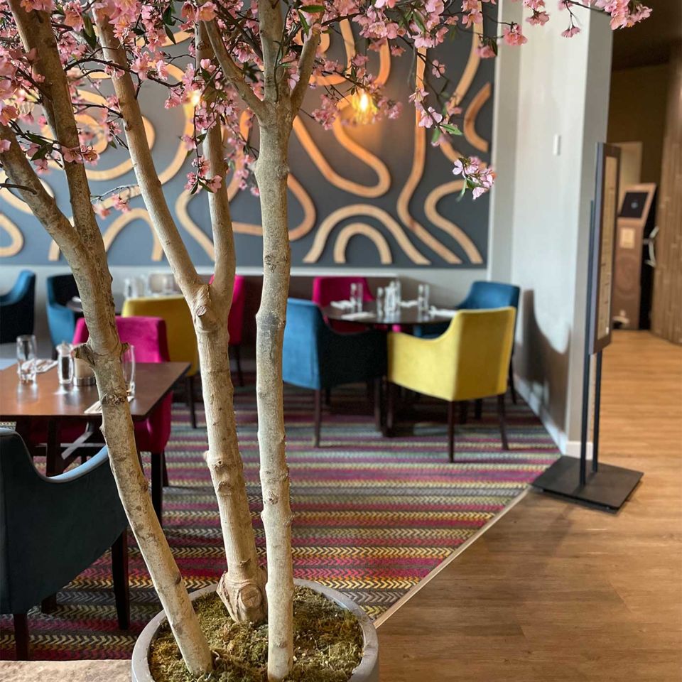 Inside the petite Blossom Kitchen, located alongside Nádarra Spa