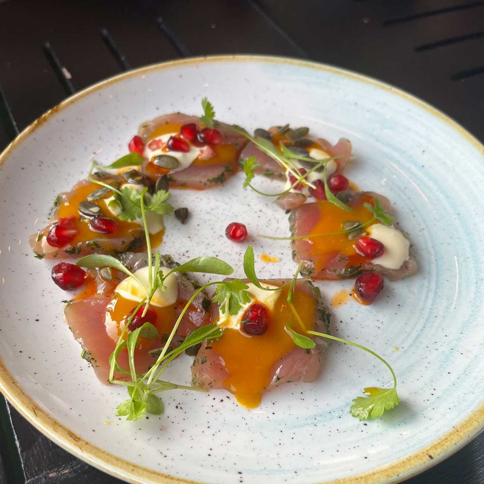 Yellowfin tuna sashimi at The Salt Room