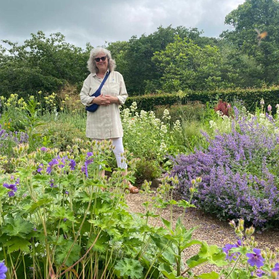 Helen in the hotel’s kitchen garden