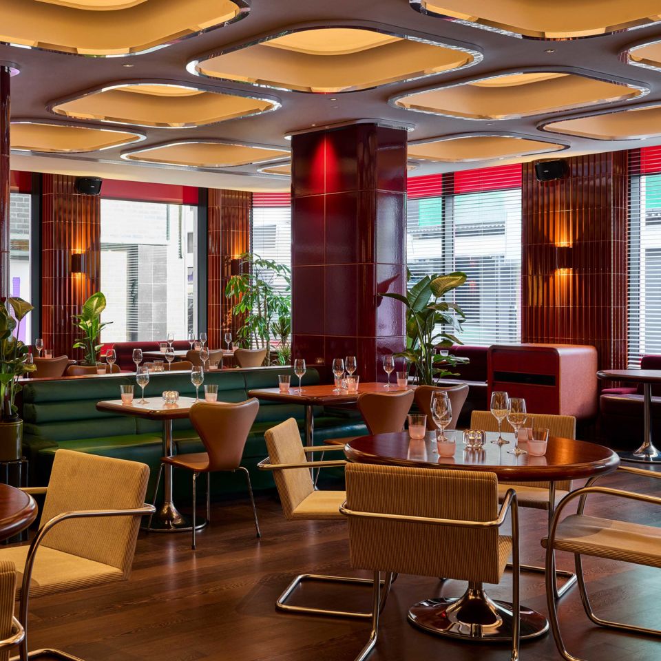 Mid-century furniture meets cool, contemporary design at Town.