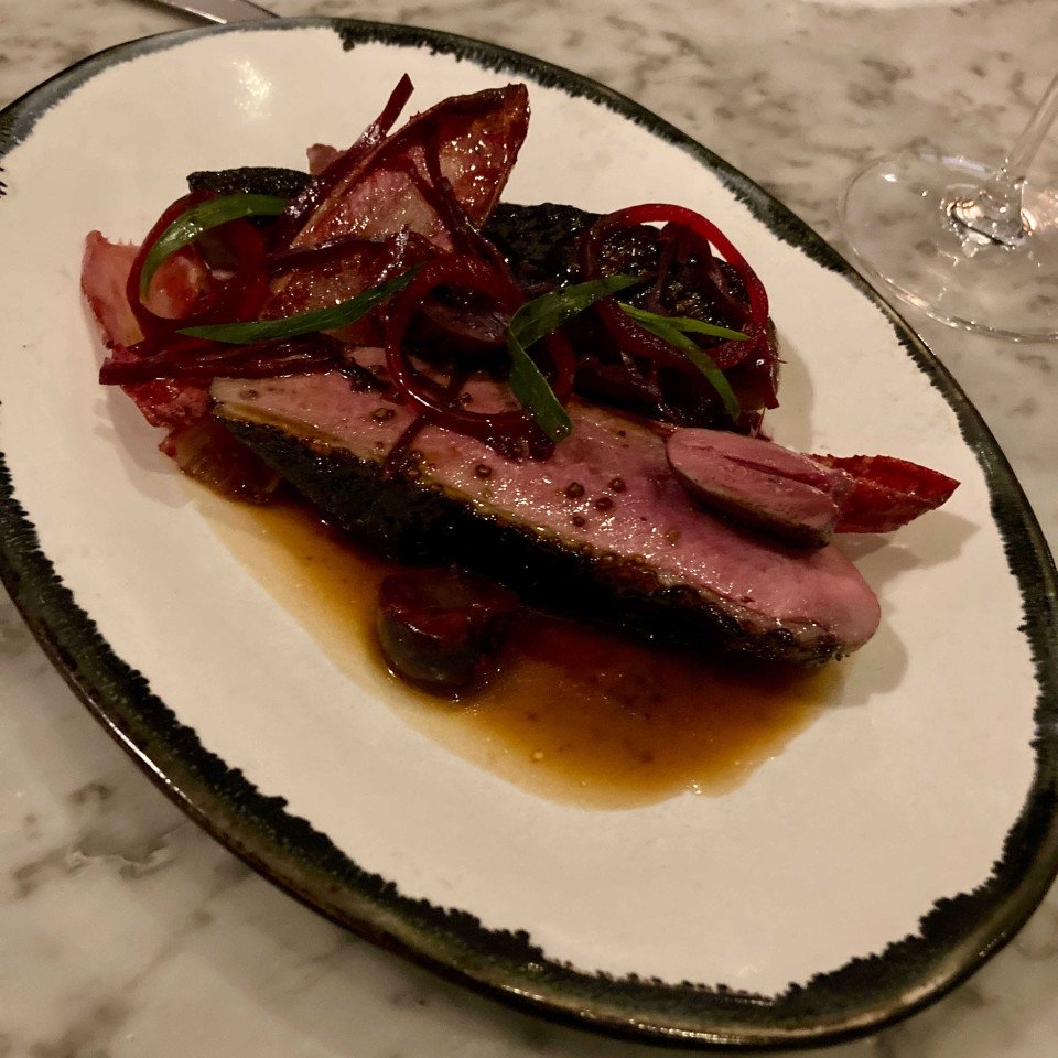 Smoked duck breast