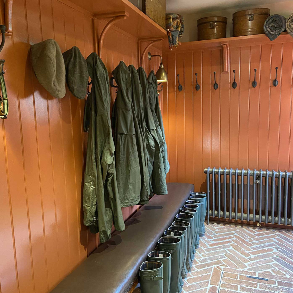 The Swan Inn's boot room