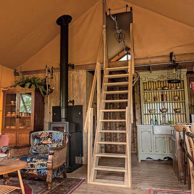 Luxury glamping at Brook Meadow