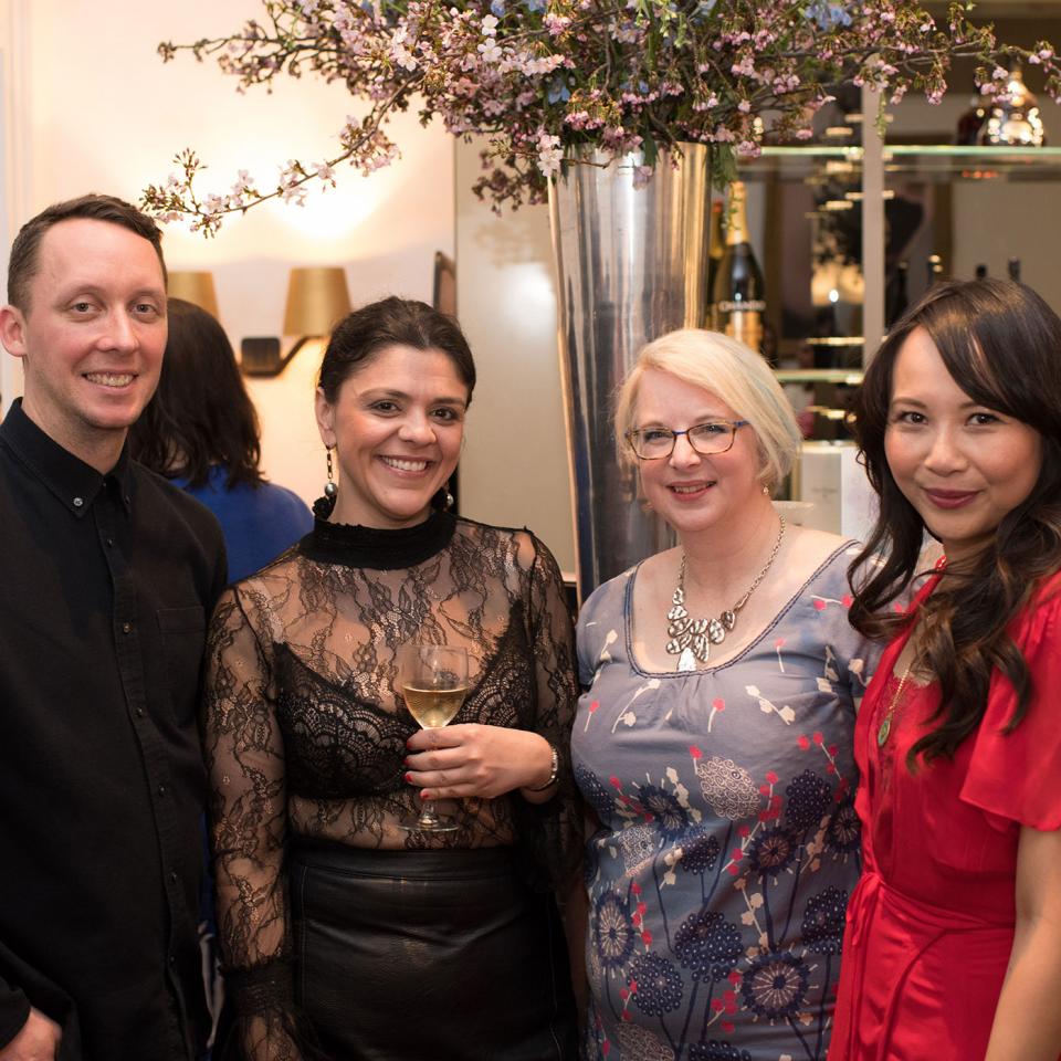 Calum Franklin, Sabrina Ghayour, Managing food editor Tamsin Burnett-Hall and Ching-He Huang. Image: Chris O'Donovan
