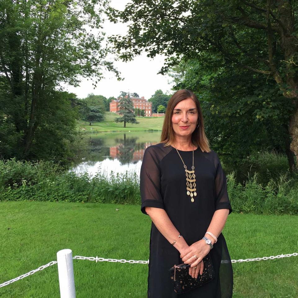 Helena in the grounds of Brocket Hall