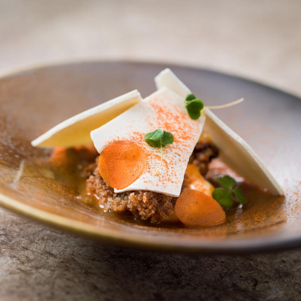 Carrot cake from the tasting menu