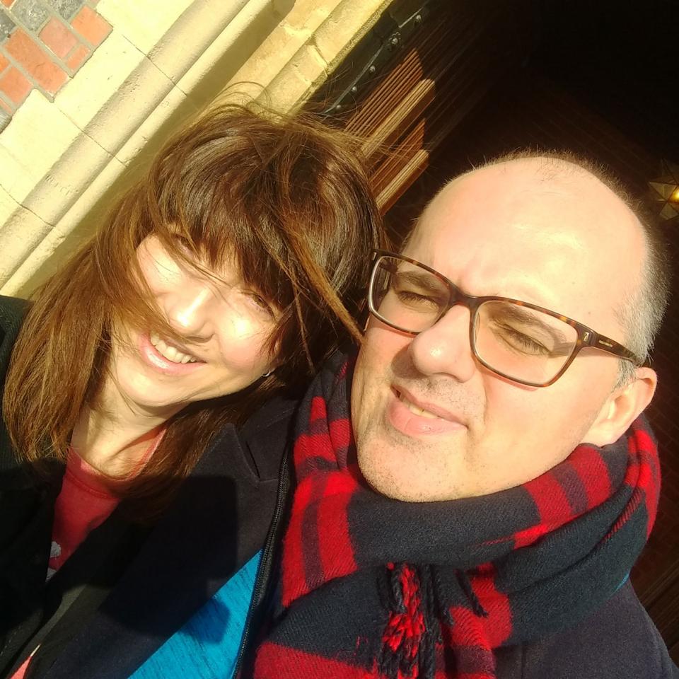 Sarah and her husband Alex