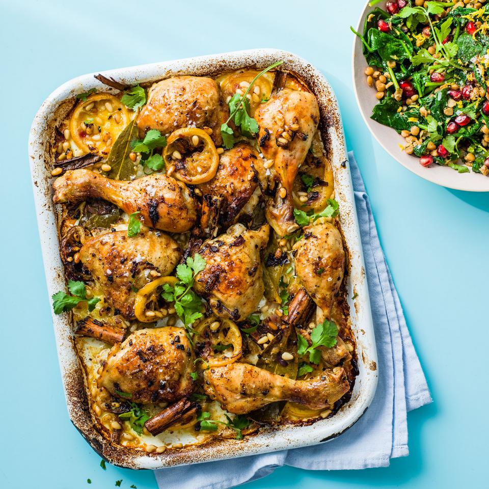 Spiced chicken traybake. Image: Ant Duncan