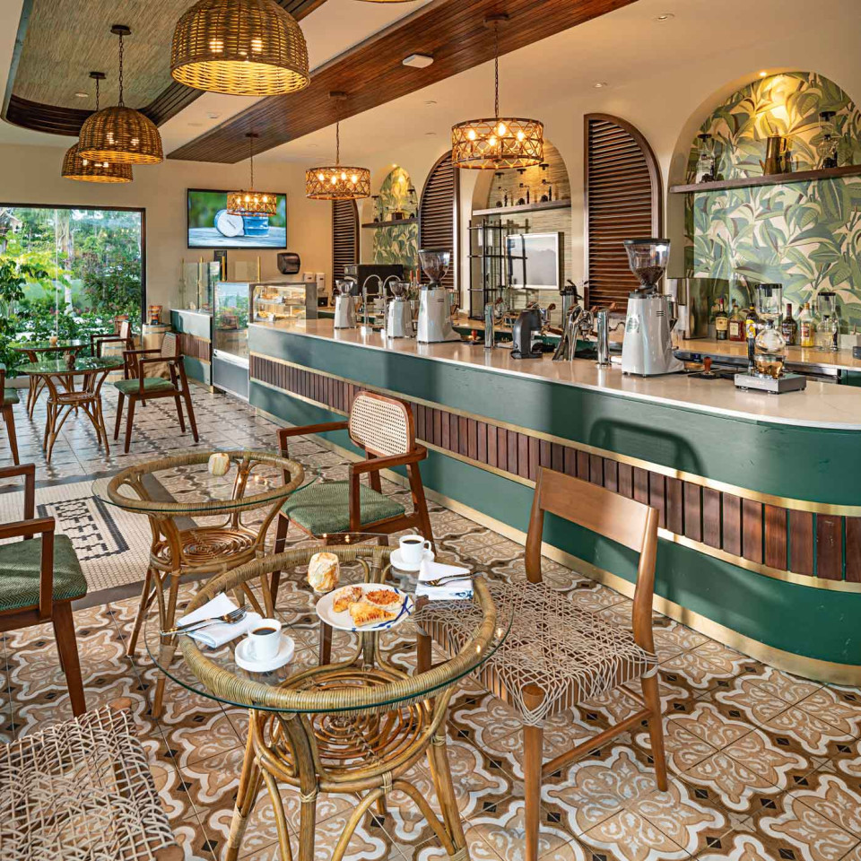 BLŪM, the resort’s artisanal café 