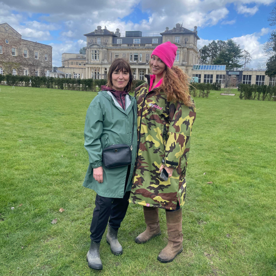 Helena and Camilla in the grounds of Down Halll