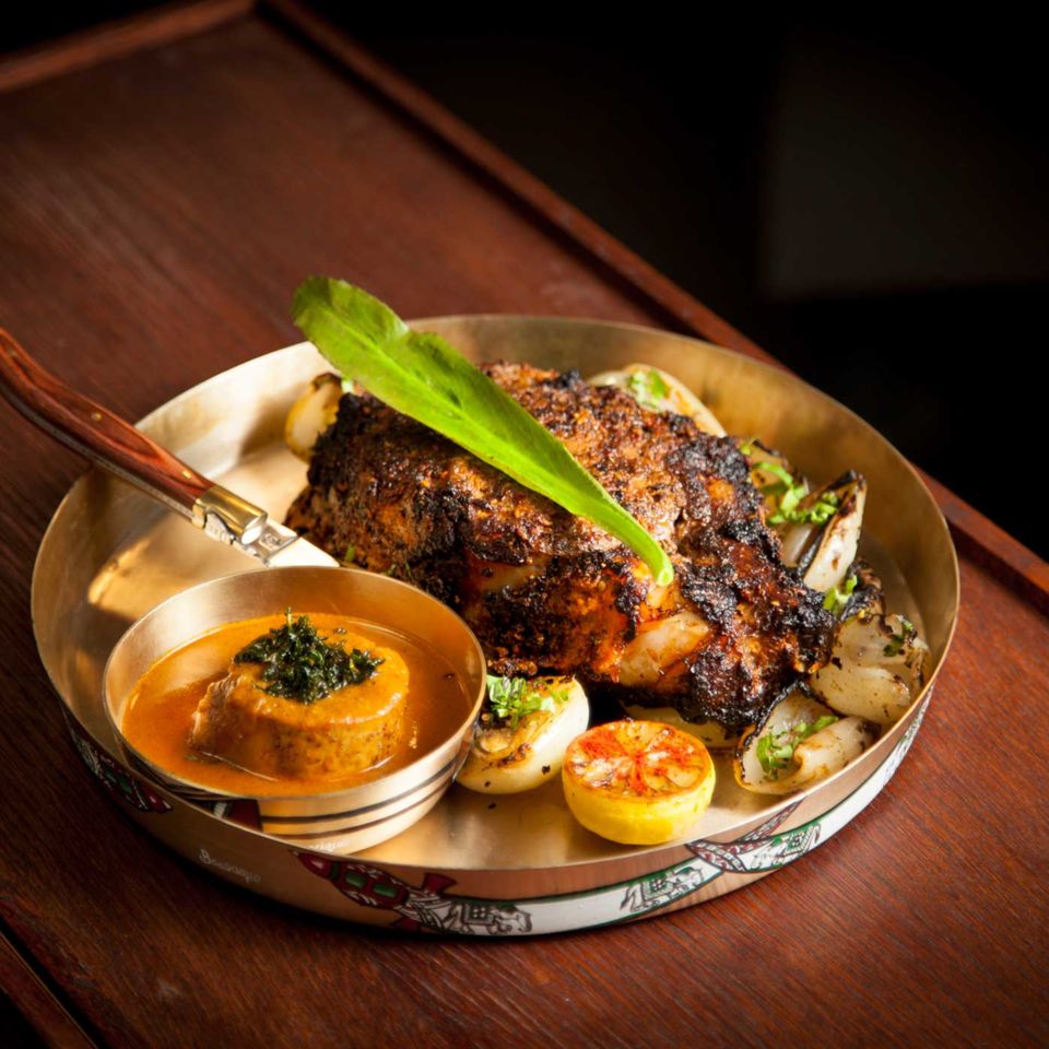 Dry tandoori masala rib-eye