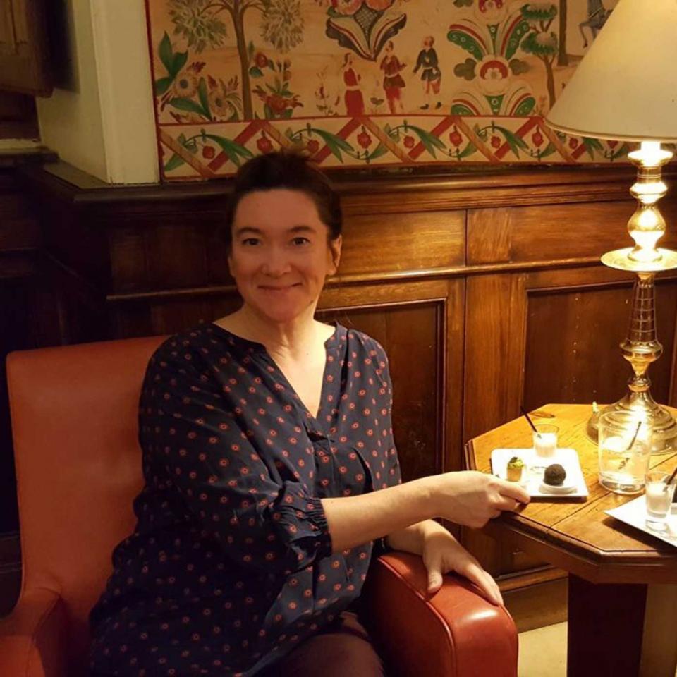 Francesca enjoys Château de la Treyne