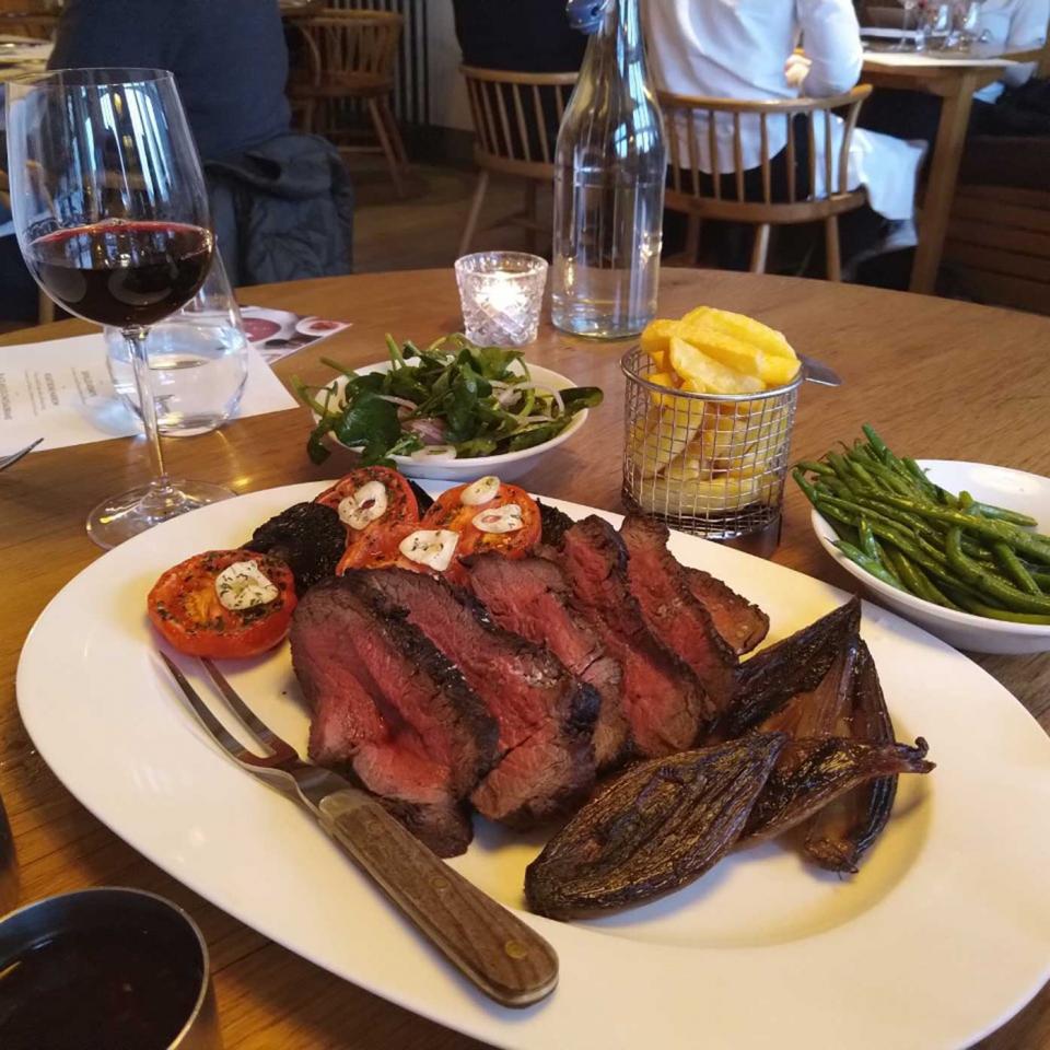 The main event - black Angus chateaubriand with all the trimmings