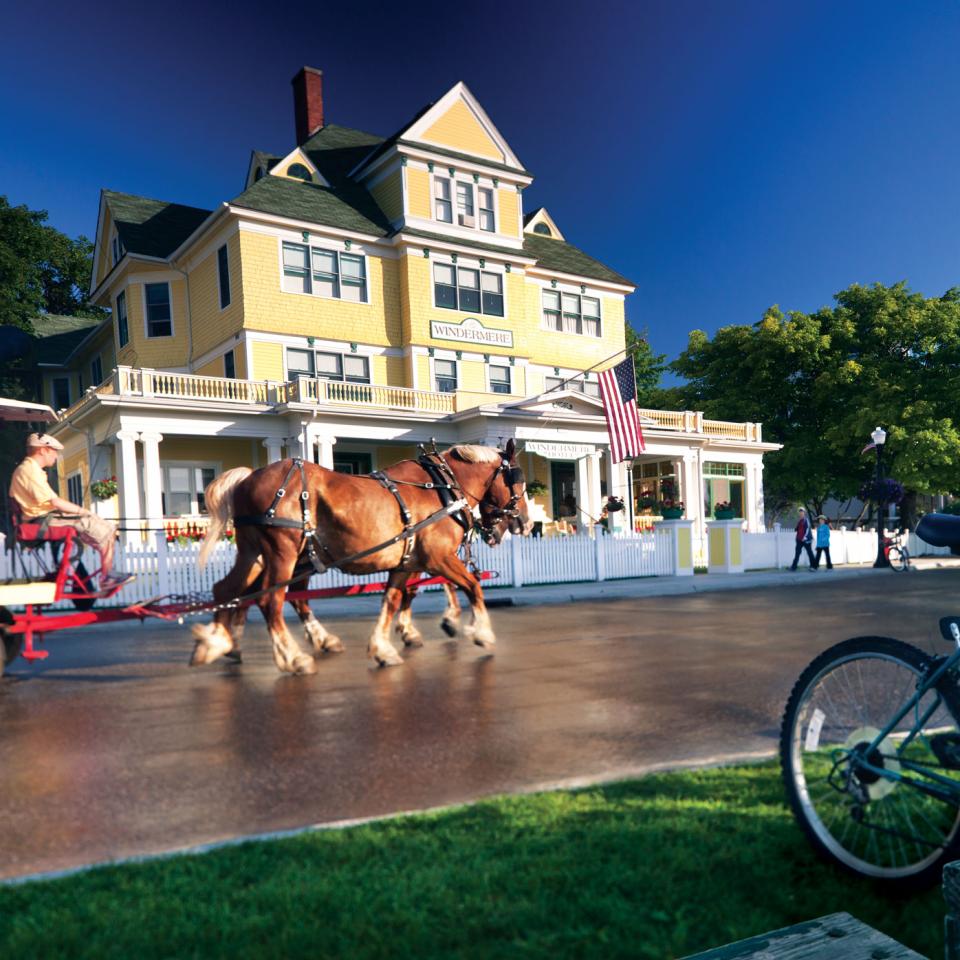 The 'quaint streets' on Mackinac island