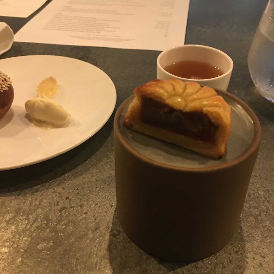 Wagashi and Japanese tea for dessert