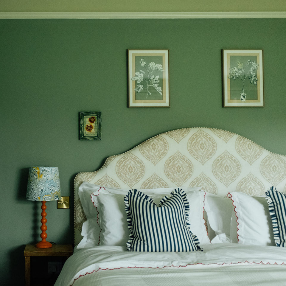 One of the five bedrooms