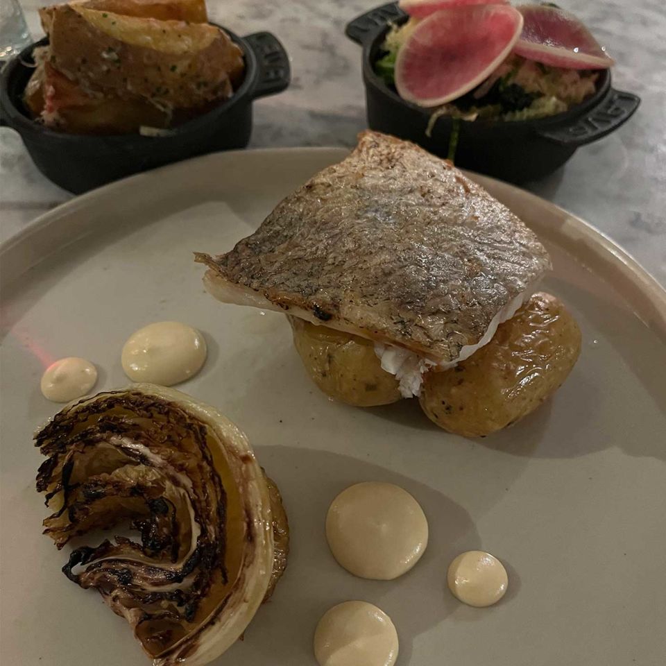 Rastella’s Newlyn hake with charred cabbage