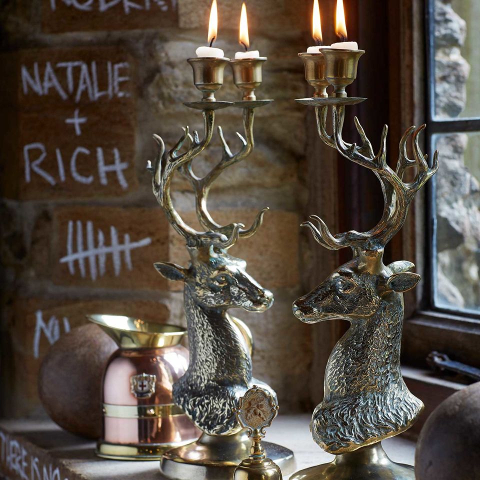 Some of the metal objects on display throughout the inn
