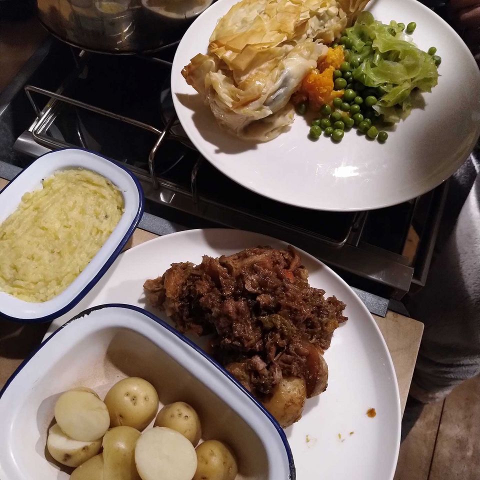 Dinner arrvies!