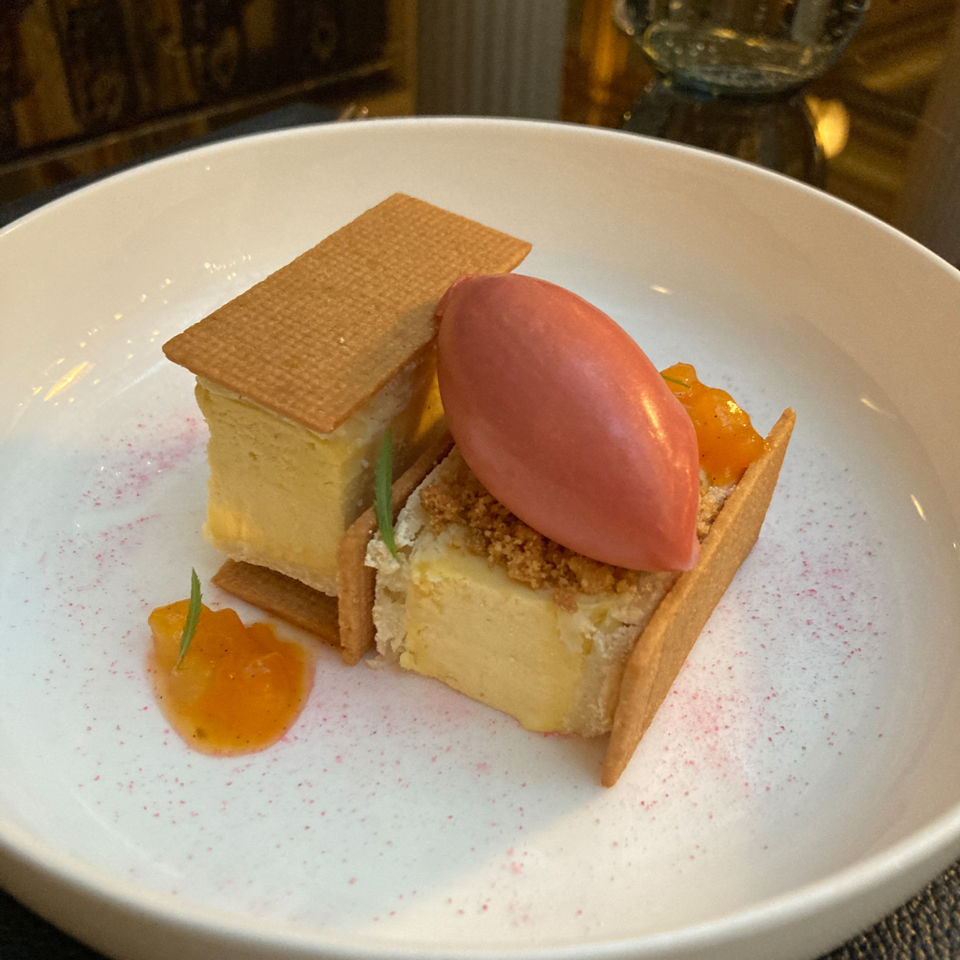 Rose blend ice cream sandwich