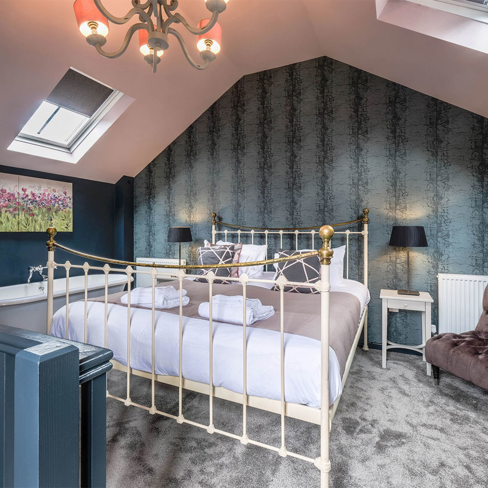 One of The Westleton Crown's two-storey duplex rooms