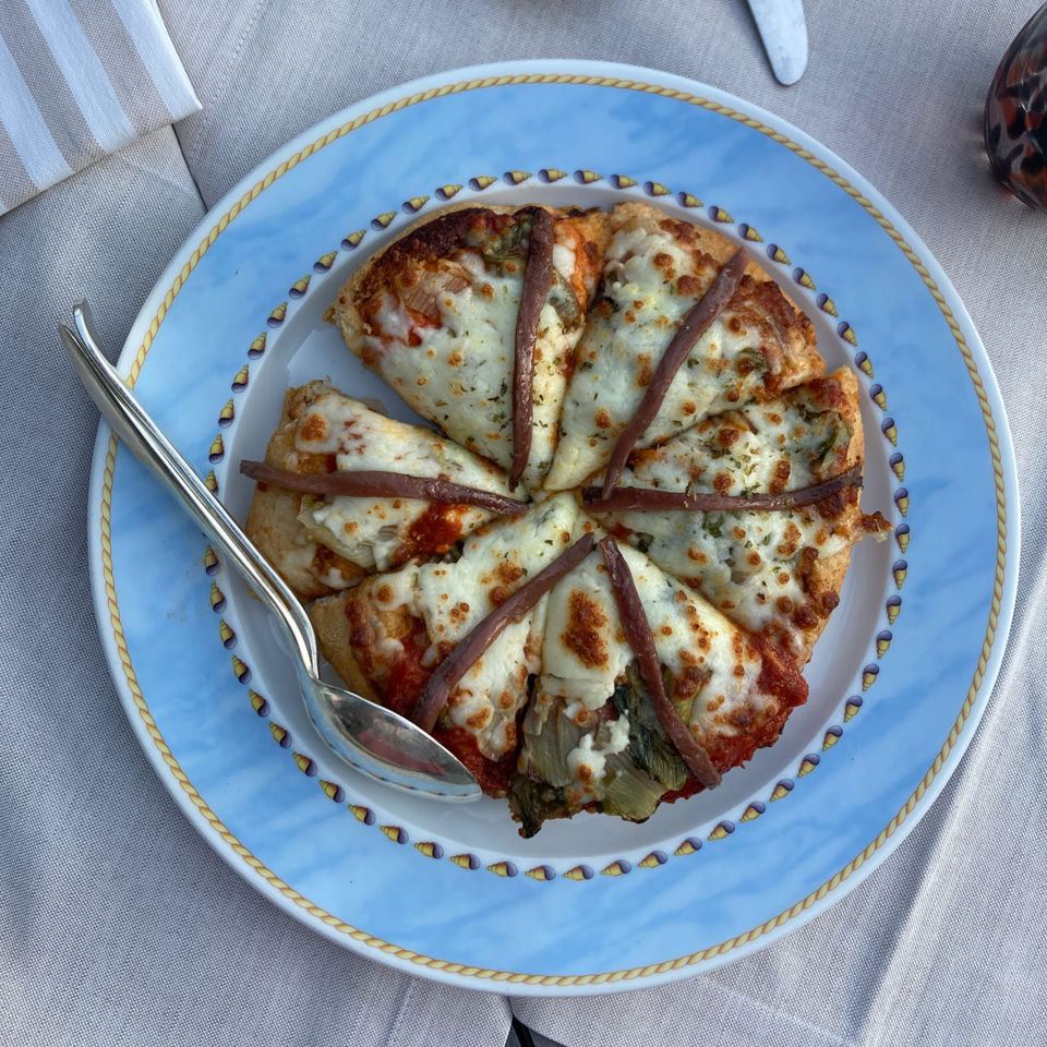 Pizza at La Goletta