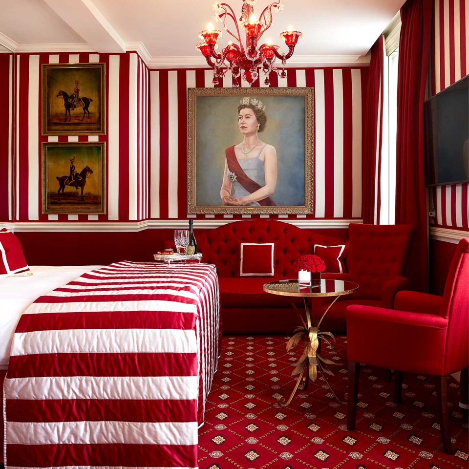 One of the royal themed bedrooms
