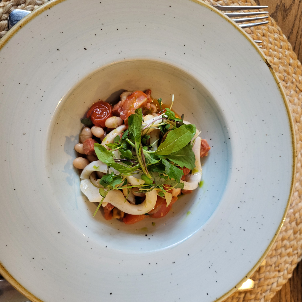 The 'delightful' fresh squid starter